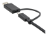 StarTech.com 3ft (1m) USB C Cable w/ USB-A Adapter Dongle, Hybrid 2-in-1 USB C Cable w/ USB-A | USB-C to USB-C (10Gbps/100W PD), USB-A to USB-C (5Gbps), USB-A Host to USB-C DisplayLink Dock - Nærbilde