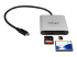 StarTech.com USB 3.0 Flash Memory Multi-Card Reader/Writer with USB-C - Fremsiden