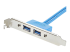 StarTech.com 2 Port USB 3.0 A Female Slot Plate Adapter - Nærbilde