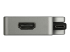 StarTech.com USB C Multiport Video Adapter, 4K 60Hz UHD Portable 5-in-1 USB Type C to HDMI 2.0, Mini DisplayPort, VGA or DVI (1080p), 95W PD Passthrough, Cable Management, Aluminum Adapter - Venstre side