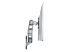 StarTech.com Wall Mount Monitor Arm, Articulating Ergonomic VESA Wall Mount Monitor Arm, 20" (52cm) Long , Single 34" Display up to 30.9lb/14kg, Swivel/Tilt/Rotate, Adjustable Screen Mount - Venstre side
