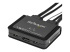 StarTech.com 2 Port DisplayPort KVM Switch, 4K 60Hz, Compact Dual Port UHD DP 1.2 USB Desktop KVM Switch w/ Integrated 4ft Cables & Audio, Bus Powered & Remote Switching, MacBook ThinkPad - Nærbilde