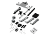 StarTech.com Wall Mount Workstation, Articulating Standing Desk w/ Ergonomic Height Adjustable Monitor Arm & Padded Keyboard Tray, 34" VESA Display, Foldable Wall Mounted Sit Stand Desk - Høyre vinkel