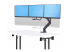 StarTech.com Crossbar Triple Monitor Desk Mount, VESA 75x75/100x100 - Høyre vinkel