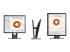 Dell P1917S - LED-skjerm - Flere vinkler