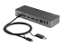 StarTech.com 3ft (1m) USB C Cable w/ USB-A Adapter Dongle, Hybrid 2-in-1 USB C Cable w/ USB-A | USB-C to USB-C (10Gbps/100W PD), USB-A to USB-C (5Gbps), USB-A Host to USB-C DisplayLink Dock - Venstre vinkel