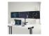 StarTech.com Triple Monitor Desk Mount For Up To Three 27in Screens, VESA 75x75/100x100, Tool-Less Arm Adjustments, C-Clamp/Grommet Mount, Spring-Assisted Arms - Høyre vinkel