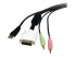 StarTech.com 6 ft 4-in-1 USB DVI KVM Cable with Audio and Microphone - Nærbilde