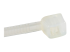 StarTech.com 10cm(4") Cable Ties, 2mm(1/16") wide, 22mm(7/8") Bundle Diameter, 8kg(18lb) Tensile Strength, Nylon Self Locking Zip Ties with Curved Tip, 94V-2/UL Listed, 100 Pack, White - Nærbilde