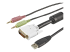 StarTech.com 6 ft 4-in-1 USB DVI KVM Cable with Audio and Microphone - Nærbilde