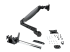 StarTech.com Desk Mount Monitor Arm for Single VESA Display up to 32" or 49" Ultrawide 8kg/17.6lb, Full Motion Articulating & Height Adjustable w/ Cable Management, C-Clamp, Grommet Mount - Venstre vinkel