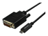 StarTech.com 10ft (3m) USB C to DVI Cable, 1080p (Single Link) USB Type-C (DP Alt Mode HBR2) to DVI-Digital Video Adapter Cable, Thunderbolt 3 Compatible, Laptop to DVI Monitor/Display - Høyre vinkel