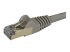 StarTech.com 2m CAT6A Ethernet Cable, 10 Gigabit Shielded Snagless RJ45 100W PoE Patch Cord, CAT 6A 10GbE STP Network Cable w/Strain Relief, Grey, UL Certified Wiring/TIA - Nærbilde