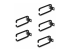 StarTech.com 5-Pack 1U Vertical Cable Management D-Ring Hooks, Cable Manager For 19" Server Racks/Cabinets, Network Rack Wire Organizers, Cable Guide Rings - Høyre vinkel