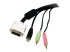 StarTech.com 6 ft 4-in-1 USB DVI KVM Cable with Audio and Microphone - Nærbilde