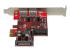 StarTech.com 4 Port PCI Express USB 3.0 Card - Høyre vinkel