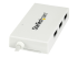 StarTech.com 4 Port USB C Hub with 1x USB-C & 3x USB-A Ports (SuperSpeed 5Gbps), USB Bus Powered, Compact Portable/Laptop USB 3.0 Adapter Hub, USB 3.1 Gen 1/USB 3.2 Gen 1 Type-C Hub, White - Venstre vinkel