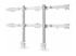 StarTech.com Six-Monitor Desk Mount w/ Crossbar, Up To 32" Screens/17.6lb - Tilbake