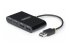 StarTech.com 4-Port USB 2.0 Hub, USB Bus Powered, Small Travel Mini USB Hub, USB 2.0 Splitter, Multi-Port Portable USB Hub, 480Mbps, Overcurrent Protection (OCP) - Høyre vinkel