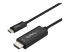 StarTech.com 6ft (2m) USB C to HDMI Cable, 4K 60Hz USB Type C to HDMI 2.0 Video Adapter Cable, Thunderbolt 3 Compatible, Laptop to HDMI Monitor/Display, DP 1.2 Alt Mode HBR2 Cable, Black - Nærbilde
