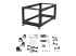 StarTech.com 8U 19" Open Frame Server Rack, 4 Post Adjustable Depth 23-41" Mobile, Free Standing Rolling Network/Computer Equipment Data Rack, Dell PowerEdge, HP ProLiant ThinkServer - Fremsiden