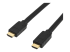 StarTech.com 15m(50ft) HDMI 2.0 Cable, 4K 60Hz Active HDMI Cable, CL2 Rated for In Wall Installation, Long Durable High Speed Ultra-HD HDMI Cable, HDR 10, 18Gbps, Male to Male Cord, Black - Høyre vinkel