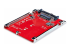 StarTech.com M.2 to U.3 Adapter, For M.2 NVMe SSDs, PCIe M.2 Drive to 2.5inch U.3 (SFF-TA-1001) Host Adapter/Converter, TAA Compliant - Høyre vinkel