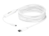 StarTech.com 9.8ft/3m USB C to DisplayPort 1.2 Cable 4K 60Hz, USB-C to DisplayPort Adapter Cable HBR2, USB Type-C DP Alt Mode to DP Monitor Video Cable, Compatible w/ Thunderbolt 3, White - Høyre vinkel