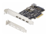 StarTech.com 5-Port USB PCIe Card, USB 3.2 10Gbps, PCI Express Card with 4x USB-C Ports, 1x USB-A Internal Port, USB PCIe Controller Card, Windows/macOS/Linux - Høyre vinkel