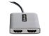 StarTech.com USB-C to Dual HDMI MST HUB, Dual HDMI 4K 60Hz, USB Type C Multi Monitor Adapter for Laptop w/ 1ft (30cm) cable, DP 1.4 Multi-Stream Transport Hub, USB Type C to 2x HDMI Ports - Nærbilde
