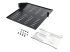 StarTech.com 2U Vented 19" 2-Post Network Rack Cabinet Shelf, 20in Deep Center Mount Cantilever Tray Rackmount Shelf for AV/Data Equipment Enclosure with Cage Nuts & Screws 75lb Capacity - Høyre vinkel