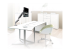 StarTech.com Desk Mount Monitor Arm, Heavy Duty Ergonomic VESA Monitor Arm, Single Display up to 9kg, Full Motion, Height Adjustable, Articulating, Aluminum, C-Clamp/Grommet, Silver - Venstre vinkel