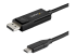 StarTech.com 3ft/1m USB C to DisplayPort 1.4 Cable 8K 60Hz/4K, Bidirectional DP to USB-C or USB-C to DP Reversible Video Adapter Cable, HBR3/HDR/DSC, USB Type C/Thunderbolt 3 Monitor Cable - Høyre vinkel