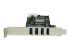 StarTech.com 4-Port USB 3.0 PCI Express Card Adapter - Venstre side