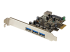 StarTech.com 4 Port PCI Express USB 3.0 Card - Venstre vinkel