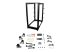 StarTech.com 25U 19" Open Frame Server Rack, 4 Post Adjustable Depth 22-40" Mobile, Free Standing Rolling Network/Computer Equipment Data Rack, Dell PowerEdge, HP ProLiant ThinkServer - Fremsiden