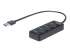 StarTech.com 4 Port USB 3.0 Hub, USB-A to 4x USB 3.0 Type-A with Individual On/Off Port Switches, SuperSpeed 5Gbps USB 3.1/USB 3.2 Gen 1, USB Bus Powered, Portable, 9.8" Attached Cable - Tilbake