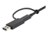 StarTech.com 3ft (1m) USB C Cable w/ USB-A Adapter Dongle, Hybrid 2-in-1 USB C Cable w/ USB-A | USB-C to USB-C (10Gbps/100W PD), USB-A to USB-C (5Gbps), USB-A Host to USB-C DisplayLink Dock - Nærbilde