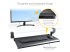 StarTech.com Under-Desk Keyboard Tray, Clamp-on Keyboard Holder, Supports up to 12kg (26.5lb), Sliding Keyboard and Mouse Drawer with C-Clamps, Height Adjustable Keyboard Tray - Venstre vinkel