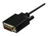StarTech.com 10ft (3m) USB C to DVI Cable, 1080p (Single Link) USB Type-C (DP Alt Mode HBR2) to DVI-Digital Video Adapter Cable, Thunderbolt 3 Compatible, Laptop to DVI Monitor/Display - Nærbilde