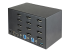 StarTech.com 2 Port Quad Monitor DisplayPort KVM Switch, 4K 60Hz UHD HDR, Desktop 4K DP 1.2 KVM with 2 Port USB 3.0 Hub (5Gbps) & 4x USB 2.0 HID Ports, Audio, Hotkey Switching, TAA - Tilbake