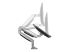 StarTech.com Desk Mount Monitor Arm, Heavy Duty Ergonomic VESA Monitor Arm, Single Display up to 9kg, Full Motion, Height Adjustable, Articulating, Aluminum, C-Clamp/Grommet, Silver - Flere vinkler