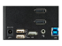 StarTech.com 2 Port Triple Monitor DisplayPort KVM Switch, 4K 60Hz UHD HDR, Desktop 4K DP 1.2 KVM with 2 Port USB 3.0 Hub (5Gbps) & 4x USB 2.0 HID Ports, Audio, Hotkey Switching, TAA - Nærbilde