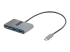 StarTech.com 4-Port USB-C Hub with 100W Power Delivery Pass-Through Charging, 2x USB-A + 2x USB-C, 5Gbps, USBC Hub w/ 1ft (30cm) Long Cable, Portable Laptop USB Type-C to USB-A/C Hub - Høyre vinkel