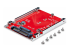 StarTech.com M.2 to U.3 Adapter, For M.2 NVMe SSDs, PCIe M.2 Drive to 2.5inch U.3 (SFF-TA-1001) Host Adapter/Converter, TAA Compliant - Høyre vinkel