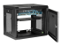 StarTech.com 2 Post 9U 19" Wall Mount Network Cabinet, Adjustable Depth 6-15" Locking IT Switch Depth Enclosure, Vented Computer/Electronics Equipment Data Rack w/ Shelf + Hook & Loop Tape - Venstre vinkel