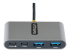 StarTech.com 4-Port USB-C Hub with 100W Power Delivery Pass-Through Charging, 2x USB-A + 2x USB-C, 5Gbps, USBC Hub w/ 1ft (30cm) Long Cable, Portable Laptop USB Type-C to USB-A/C Hub - Fremsiden