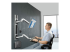 StarTech.com Wall Mount Workstation, VESA Mount For 32" Monitors (22lb/10kg), Fully Articulating Arms For Single Monitor Mount & Keyboard Tray, Includes Desktop Computer/PC Bracket - Venstre vinkel