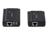 StarTech.com 4 Port USB 2.0 Extender Hub over Single CAT5e/CAT6 Ethernet Cable (RJ45), 330ft (100m), USB Extender Adapter, Externally Powered, 480 Mbps, Metal USB Extender Kit - Venstre vinkel