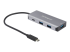 StarTech.com 4 Port USB C Hub w/ 3x USB A & 1x USB C, SuperSpeed 10Gbps USB Type-C, USB 3.1/3.2 Gen 2 Hub, USB Bus Powered, Compact USB-C to USB Adapter Hub, Portable/Laptop Hub, Aluminum - Høyre vinkel